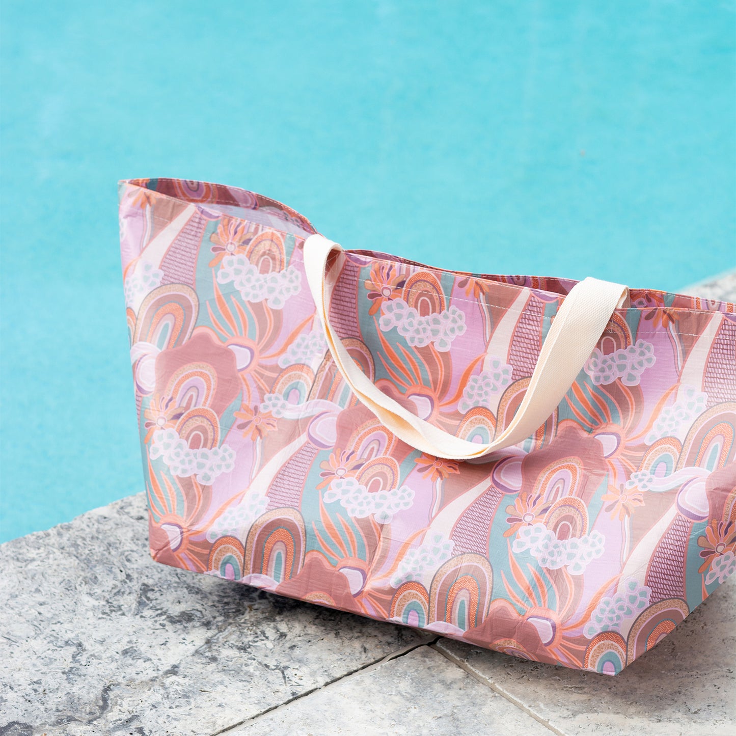 SPLOSH ABSTRACT BEACH BAG