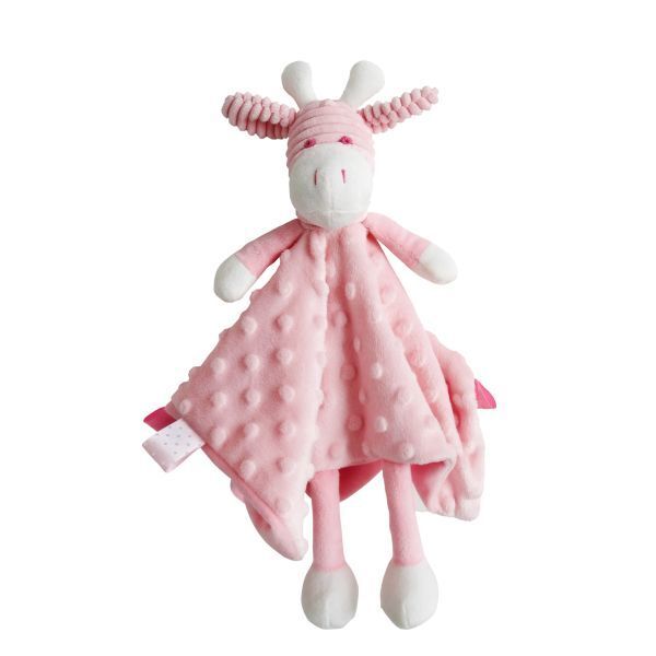 PINK GIRAFFE COMFORTER - 30CM