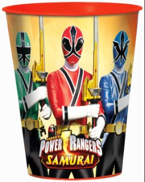 POWER RANGERS SAMURAI PLASTIC FAVOUR CUP