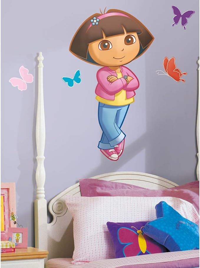 ROOMMATES DORA THE EXPLORER GIANT REMOVABLE WALL STICKERS - 9 STICKERS