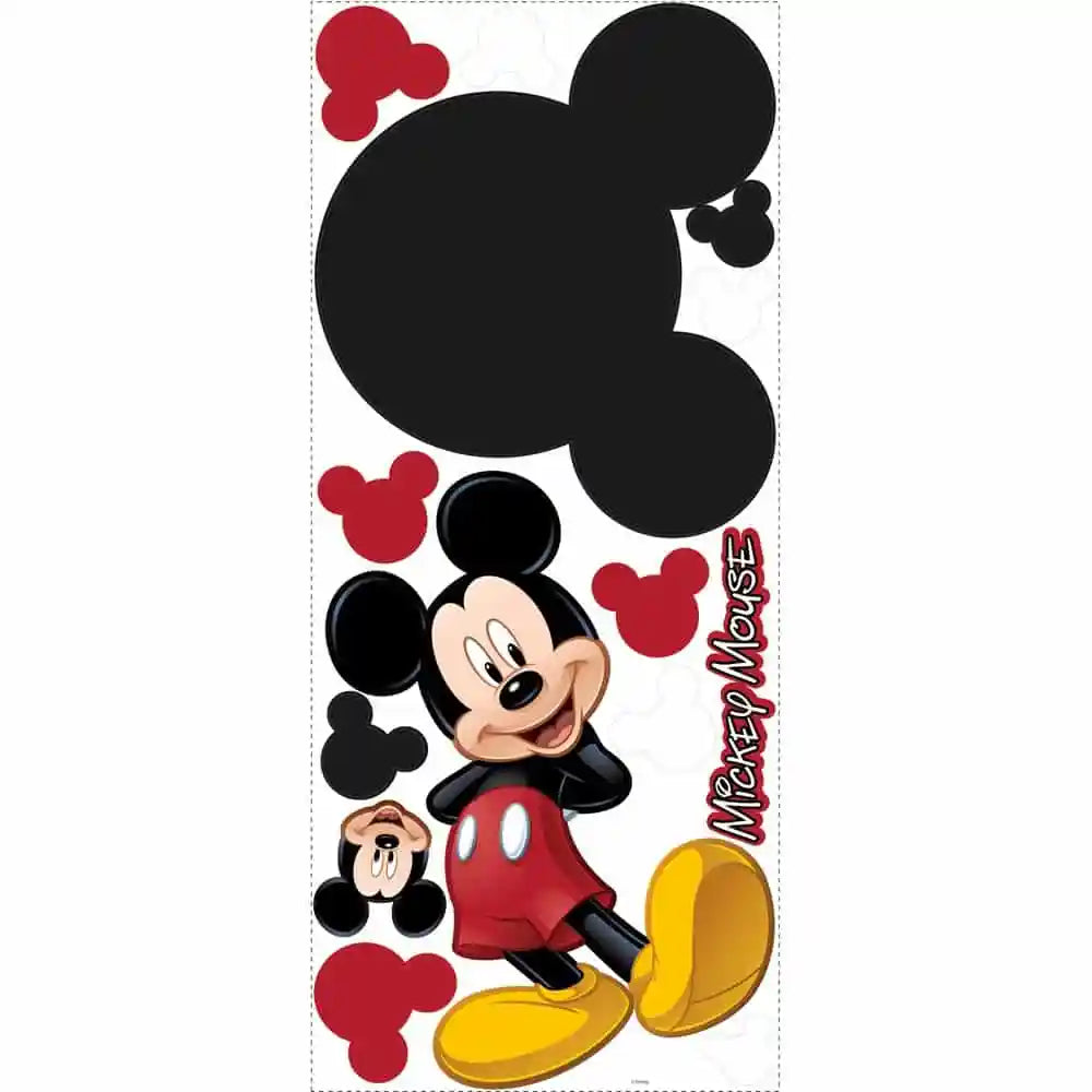 ROOMMATES MICKEY MOUSE & FRIENDS CHALKBOARD GIANT REMOVABLE WALL STICKERS - 14 STICKERS