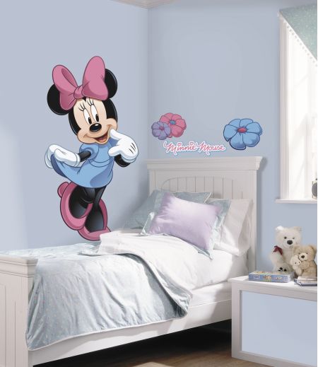 ROOMMATES MINNIE MOUSE GIANT REMOVABLE WALL STICKERS - 8 STICKERS