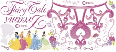 ROOMMATES DISNEY PRINCESS GIANT REMOVABLE WALL STICKERS - 18 STICKERS