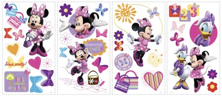 ROOMMATES DISNEY MINNIE MOUSE REMOVABLE WALL STICKERS - 33 STICKERS