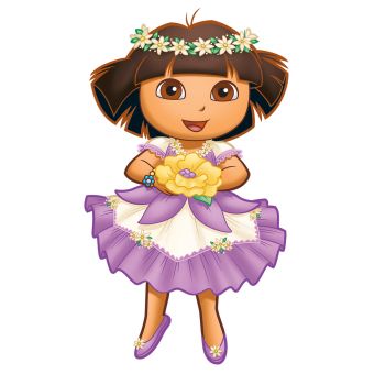 ROOMMATES DORA THE EXPLORER GIANT REMOVABLE WALL STICKERS - 11 STICKERS