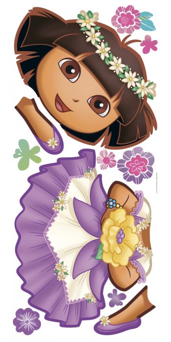 ROOMMATES DORA THE EXPLORER GIANT REMOVABLE WALL STICKERS - 11 STICKERS