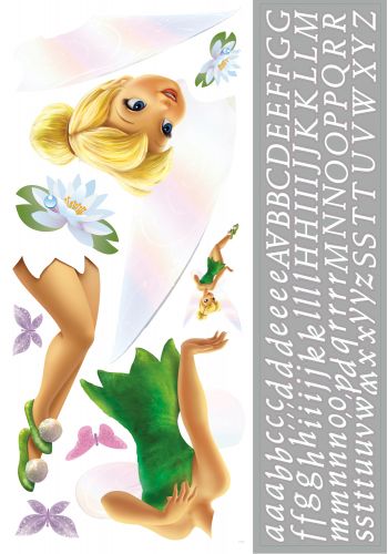 ROOMATES TINKERBELL PERSONALIZED ALPHABET LARGE WALL STICKER - 117 STICKERS