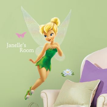ROOMATES TINKERBELL PERSONALIZED ALPHABET LARGE WALL STICKER - 117 STICKERS