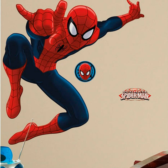 ROOMMATES SPIDERMAN GIANT REMOVABLE WALL STICKERS - 17 STICKERS