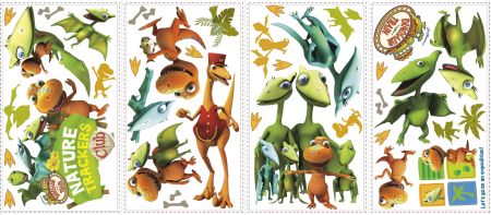 ROOMMATES DINOSAUR TRAIN REMOVABLE WALL STICKERS - 36 STICKERS