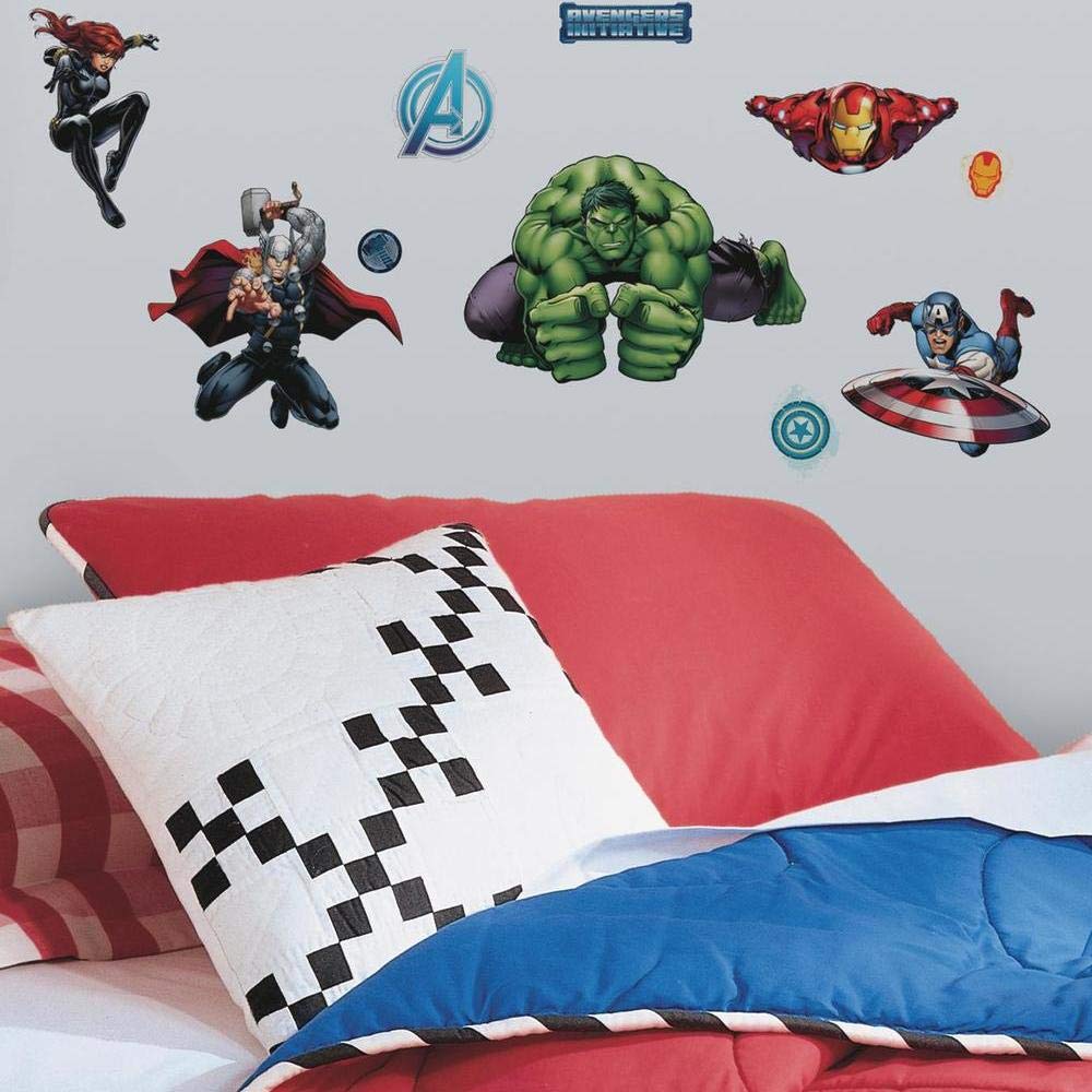 ROOMMATES MARVEL AVENGERS ASSEMBLE REMOVABLE WALL STICKERS - 28 STICKERS
