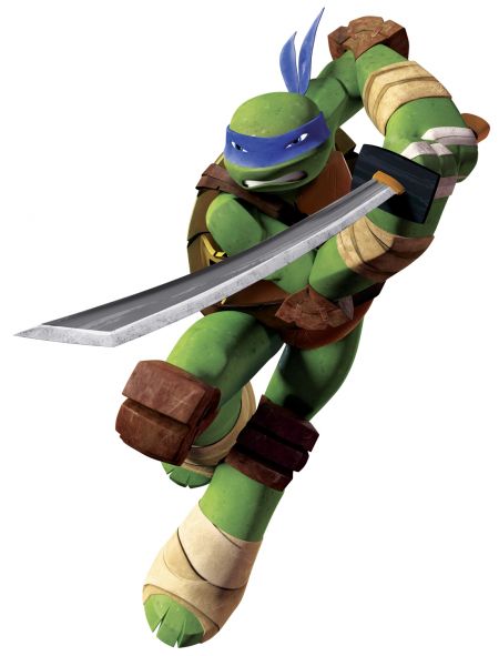 ROOMMATES TEENAGE MUTANT NINJA TURTLES LEO GIANT REMOVABLE WALL STICKERS - 16 STICKERS