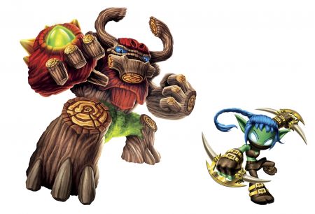 ROOMMATES SKYLANDERS BIG TREE REX & SMALL STEALTH ELF GIANT REMOVABLE WALL STICKERS - 24 STICKERS