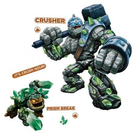 ROOMMATES SKYLANDERS GIANTS BIG CRUSHER & SMALL PRISM BREAK GIANT REMOVABLE WALL STICKERS - 19 STICKERS