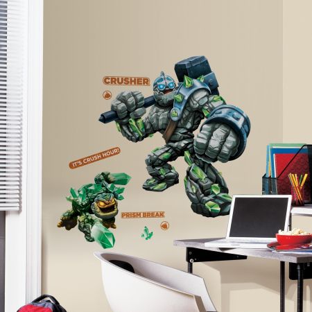 ROOMMATES SKYLANDERS GIANTS BIG CRUSHER & SMALL PRISM BREAK GIANT REMOVABLE WALL STICKERS - 19 STICKERS