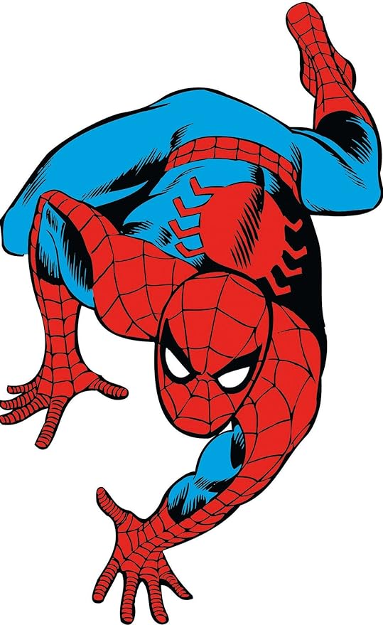 ROOMMATES MARVEL COMICS SPIDERMAN GIANT REMOVABLE WALL STICKERS - 24 STICKERS