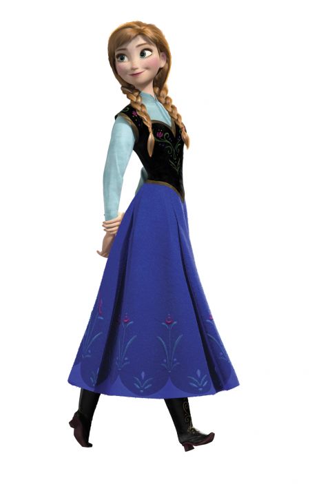 ROOMMATES DISNEY FROZEN ANNA GIANT REMOVABLE WALL STICKERS - 18 STICKERS
