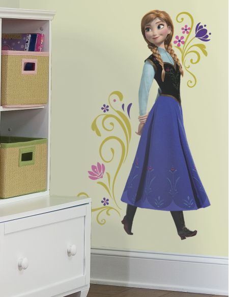 ROOMMATES DISNEY FROZEN ANNA GIANT REMOVABLE WALL STICKERS - 18 STICKERS
