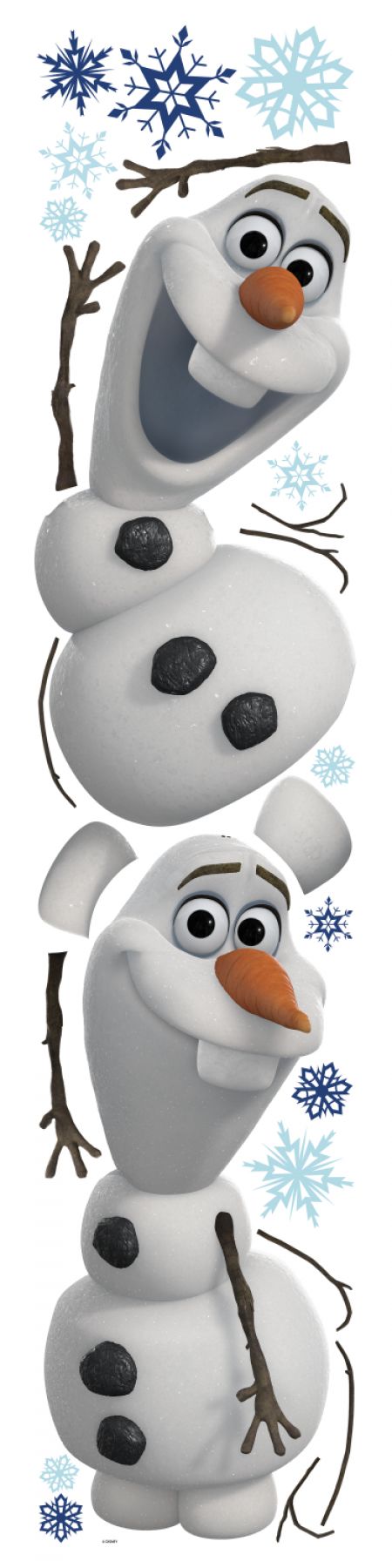 ROOMMATES DISNEY FROZEN OLAF REMOVABLE WALL STICKERS - 25 STICKERS