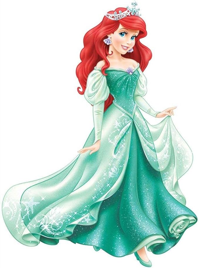 ROOMMATES DISNEY PRINCESS ARIEL GIANT REMOVABLE WALL STICKERS - 22 STICKERS