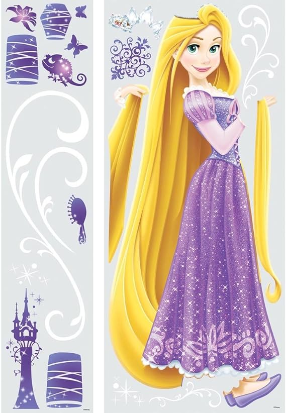 ROOMMATES DISNEY PRINCESS RAPUNZEL GIANT REMOVABLE WALL STICKERS - 21 STICKERS