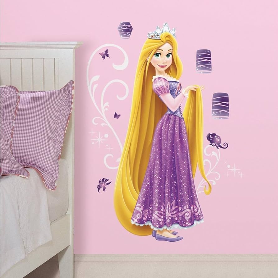 ROOMMATES DISNEY PRINCESS RAPUNZEL GIANT REMOVABLE WALL STICKERS - 21 STICKERS