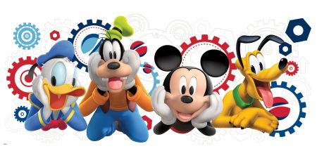 ROOMMATES MICKEY MOUSE CLUBHOUSE GIANT WALL STICKER - 1 STICKER