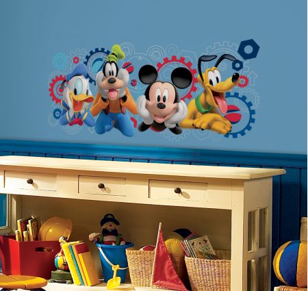 ROOMMATES MICKEY MOUSE CLUBHOUSE GIANT WALL STICKER - 1 STICKER