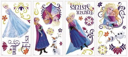 ROOMMATES DISNEY FROZEN REMOVABLE WALL STICKERS - 27 STICKERS