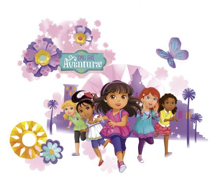 ROOMMATES DORA THE EXPLORER AND FRIENDS GIANT WALL REMOVABLE WALL STICKERS - 8 STICKERS