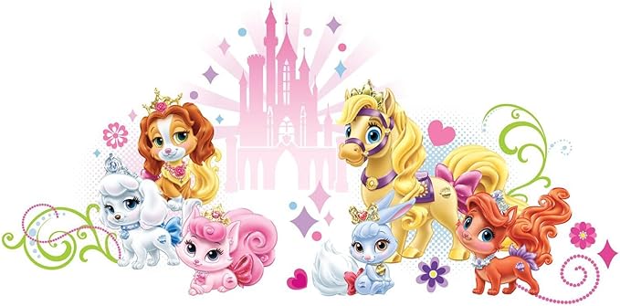 ROOMMATES DISNEY PRINCESS PALACE PETS GIANT REMOVABLE WALL STICKERS - 23 STICKERS