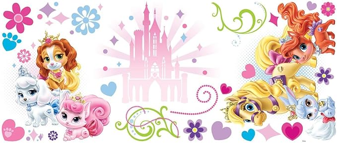 ROOMMATES DISNEY PRINCESS PALACE PETS GIANT REMOVABLE WALL STICKERS - 23 STICKERS