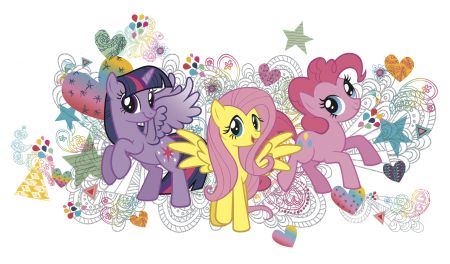 ROOMMATES MY LITTLE PONY GIANT REMOVABLE WALL STICKERS - 6 STICKERS