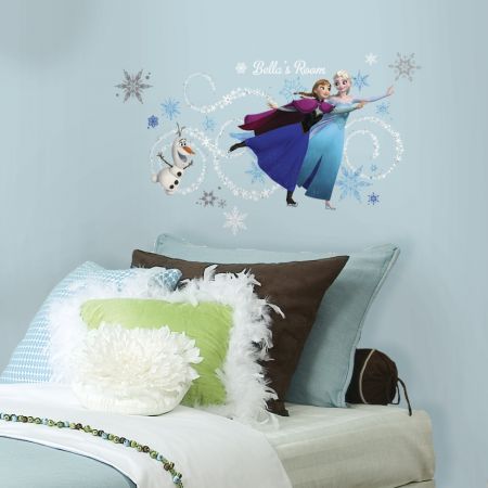 ROOMMATES DISNEY FROZEN PERSONALISED ALPHABET GIANT REMOVABLE WALL STICKERS - 144 STICKERS