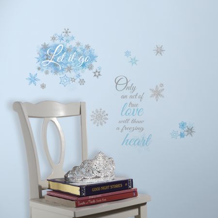 ROOMMATES DISNEY FROZEN QUOTES REMOVABLE WALL STICKERS - 26 STICKERS