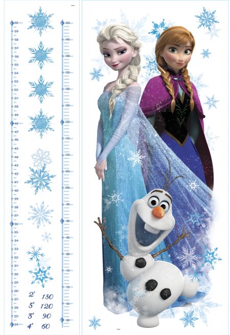 ROOMMATES DISNEY FROZEN GROWTH CHART REMOVABLE WALL STICKERS - 20 STICKERS