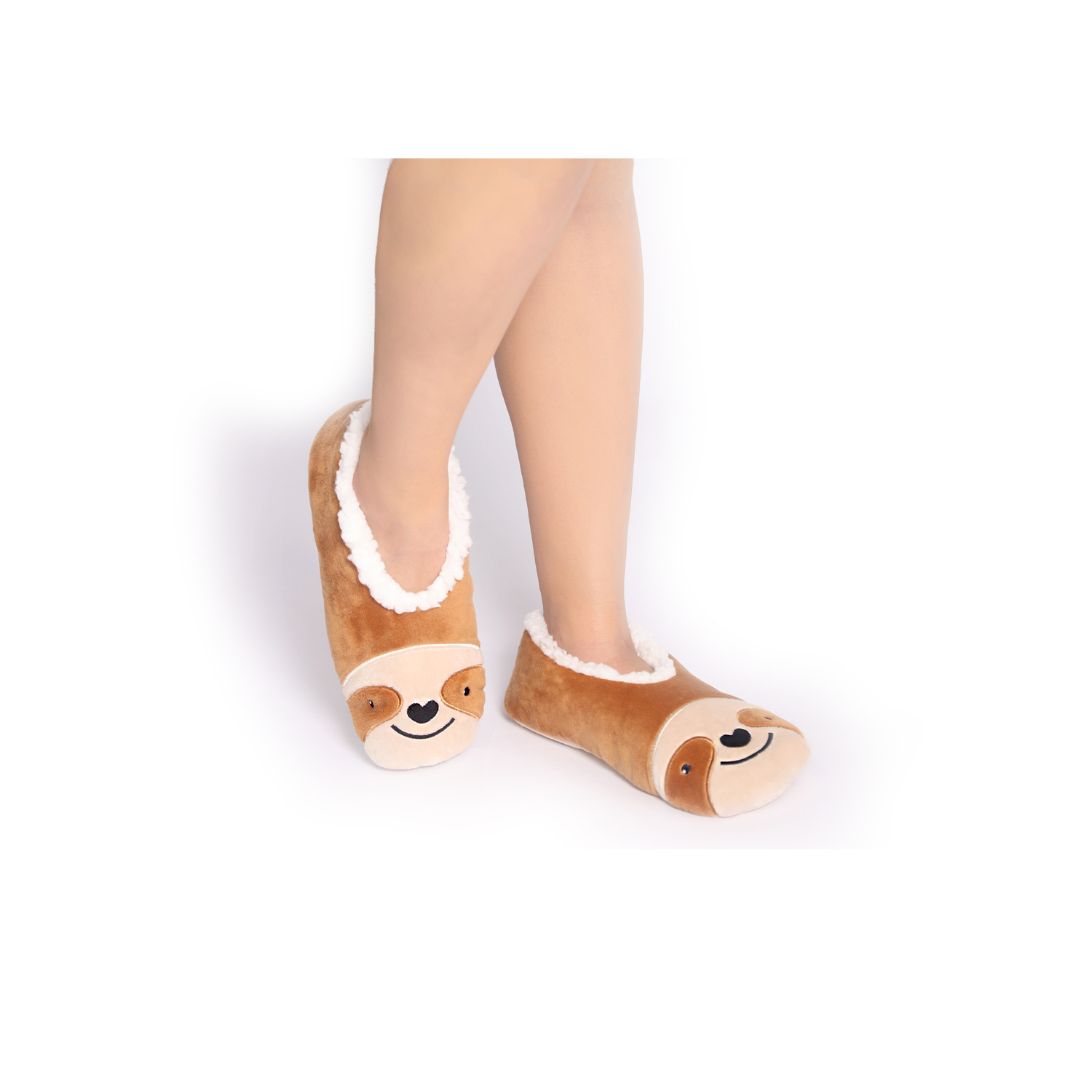 SPLOSH SNUGGUPS WOMEN'S ANIMAL SLIPPERS - SLOTH