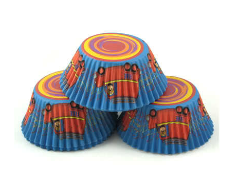 FIREMAN CUPCAKE BAKING CUPS - PACK OF 50