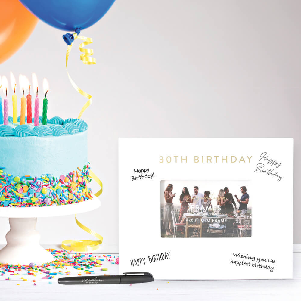 30TH BIRTHDAY SIGNATURE FRAME