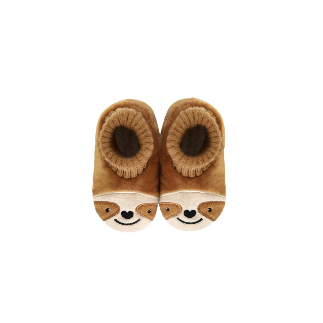 SPLOSH SNUGGUPS BABY ANIMAL SLIPPERS - SLOTH