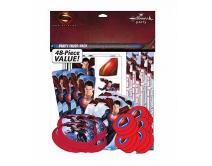 SUPERMAN PARTY FAVOR PACK - 48 PARTY FAVORS