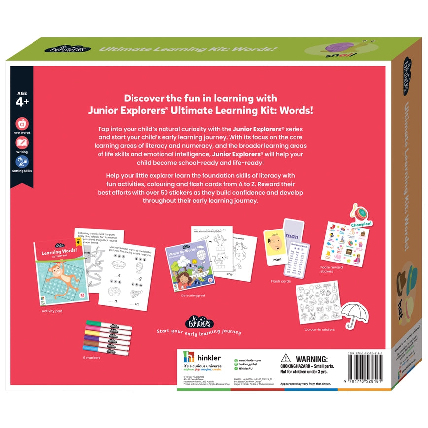HINKLER JUNIOR EXPLORERS ULTIMATE LEARNING KIT - I'M LEARNING WORDS