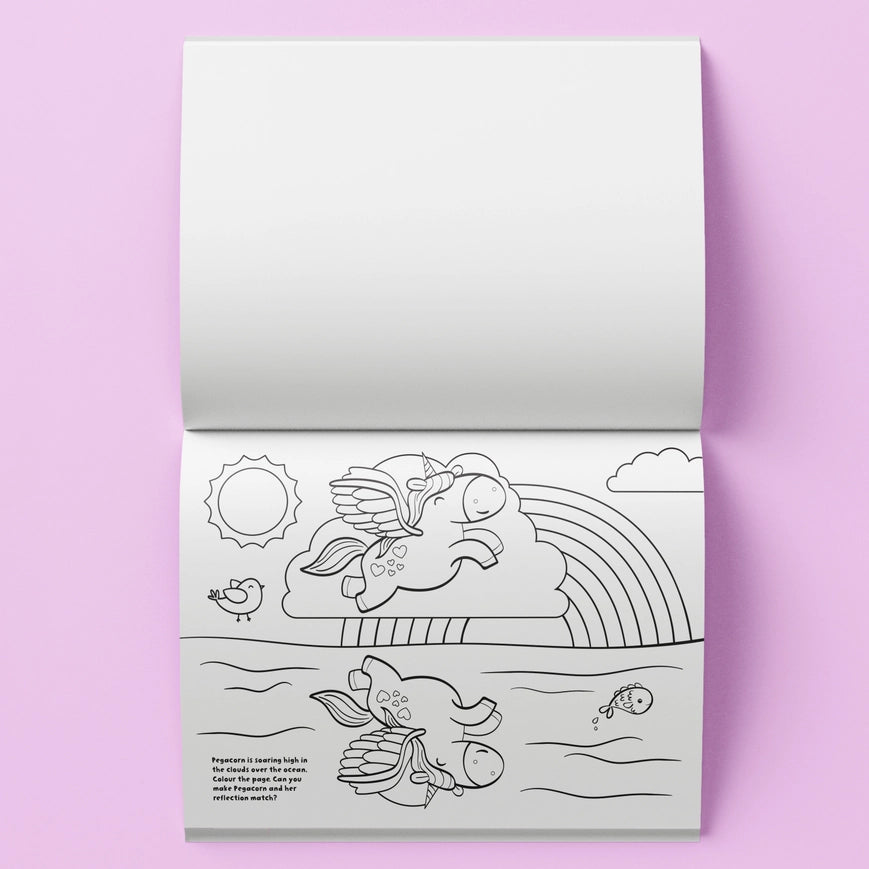 HINKLER KALEIDOSCOPE COLOURING UNICORNS AND FRIENDS COLOURING & ACTIVITY SET WITH LAP DESK