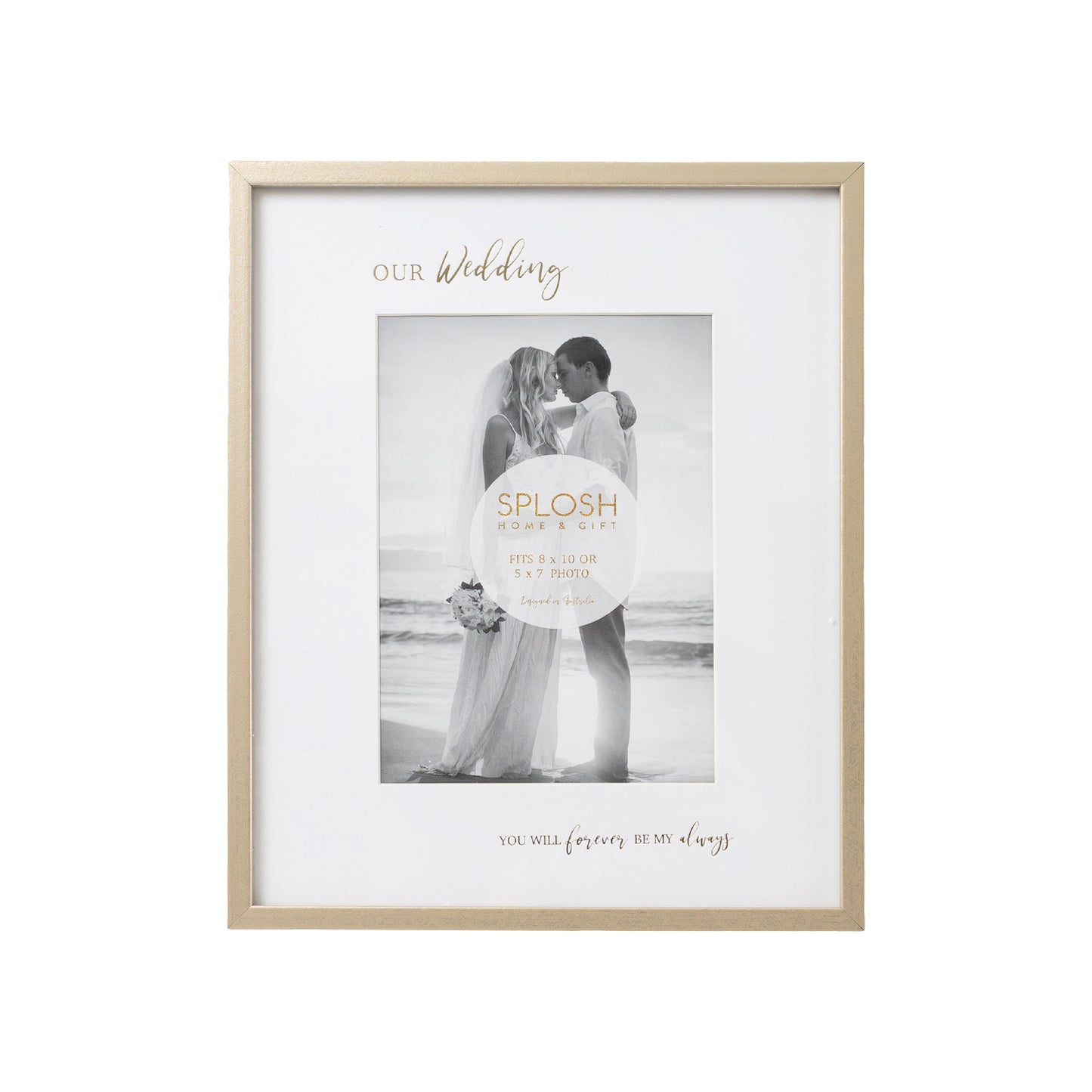 SPLOSH OUR WEDDING 5x7 PHOTO FRAME