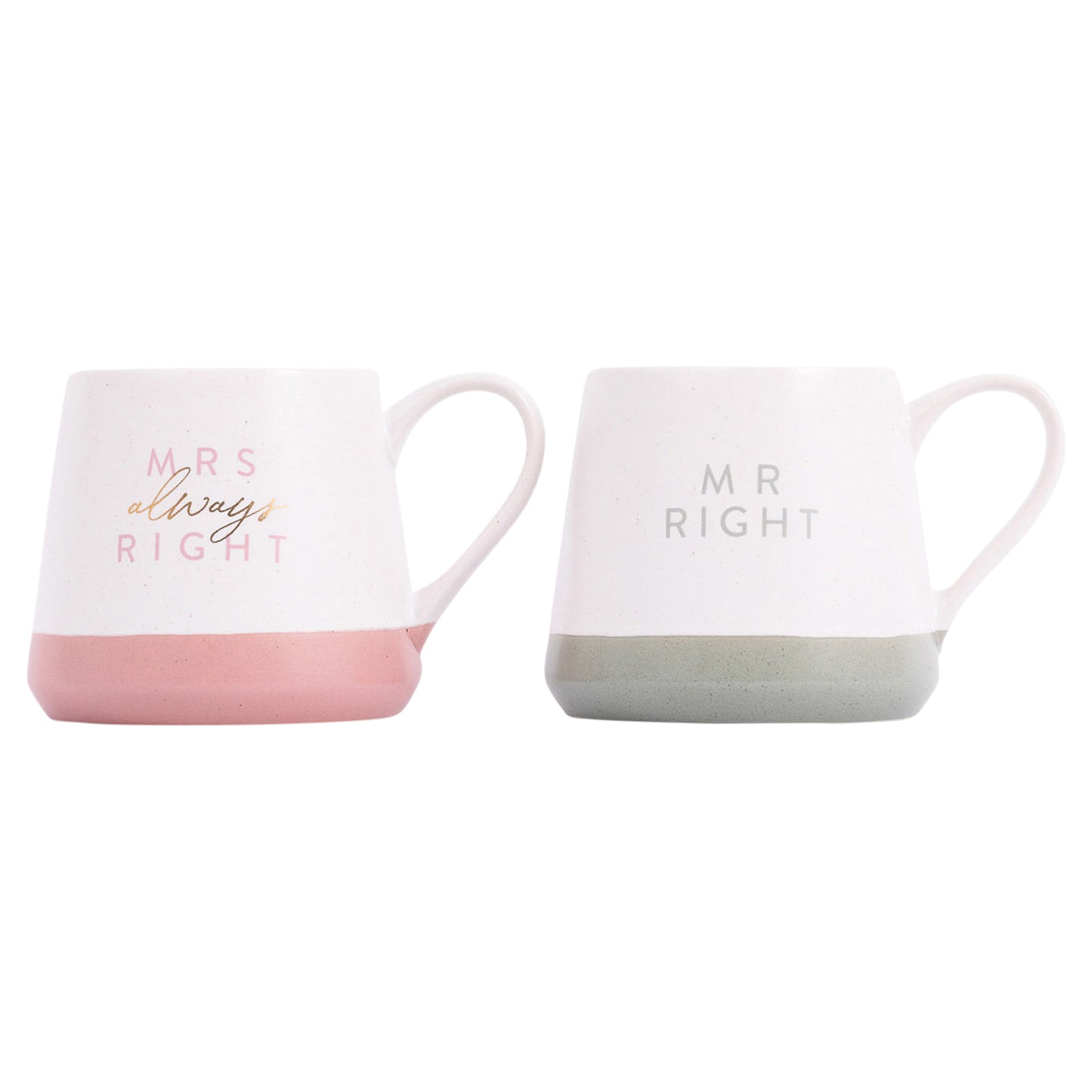 SPLOSH WEDDING MR RIGHT & MRS ALWAYS RIGHT MUG SET