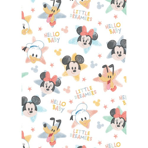 GIFT WRAP - DISNEY CLASSIC BABY MICKEY MOUSE & FRIENDS