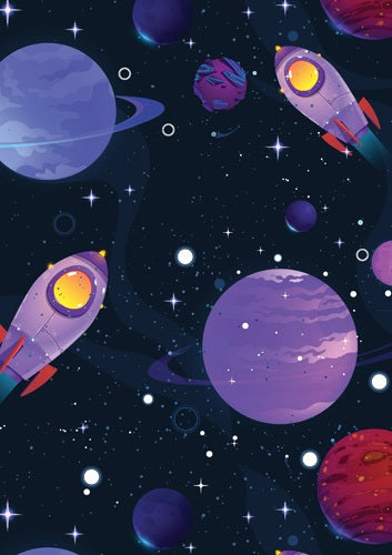 GIFT WRAP - SPACE PLANETS