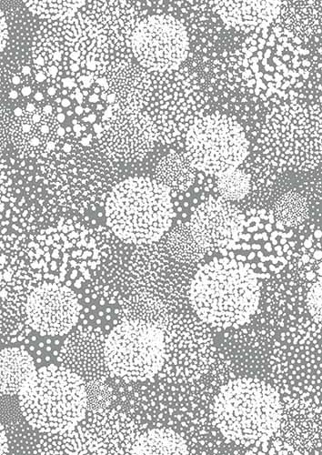 GIFT WRAP - WEDDING ENGAGEMENT SILVER DOT CLUSTERS