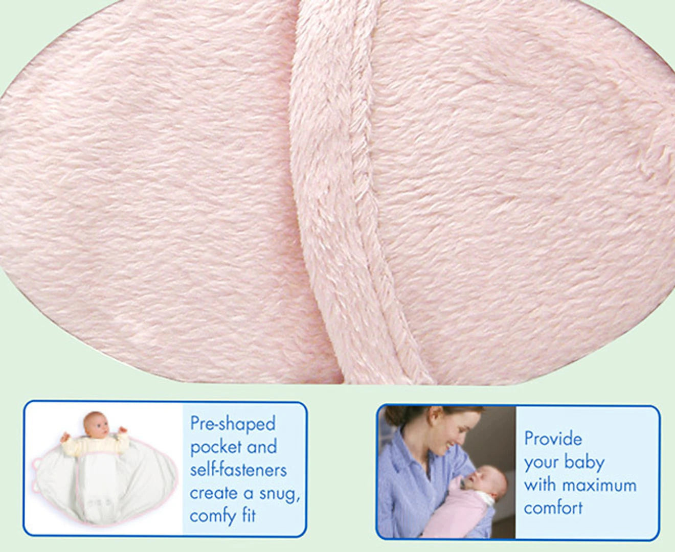THE FIRST YEARS DELUXE EASY WRAP SWADDLER - PINK