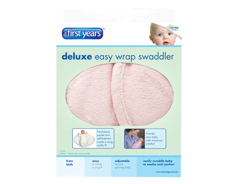 THE FIRST YEARS DELUXE EASY WRAP SWADDLER - PINK